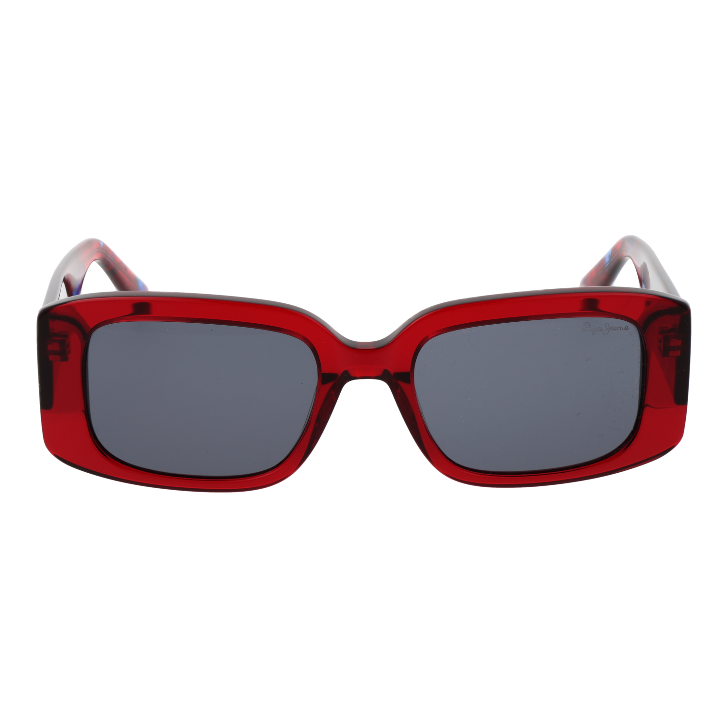 Pepe Jeans Sonnenbrille PJ7424 52263 – Frontansicht mit Azetat Rahmen und Grau Gläsern