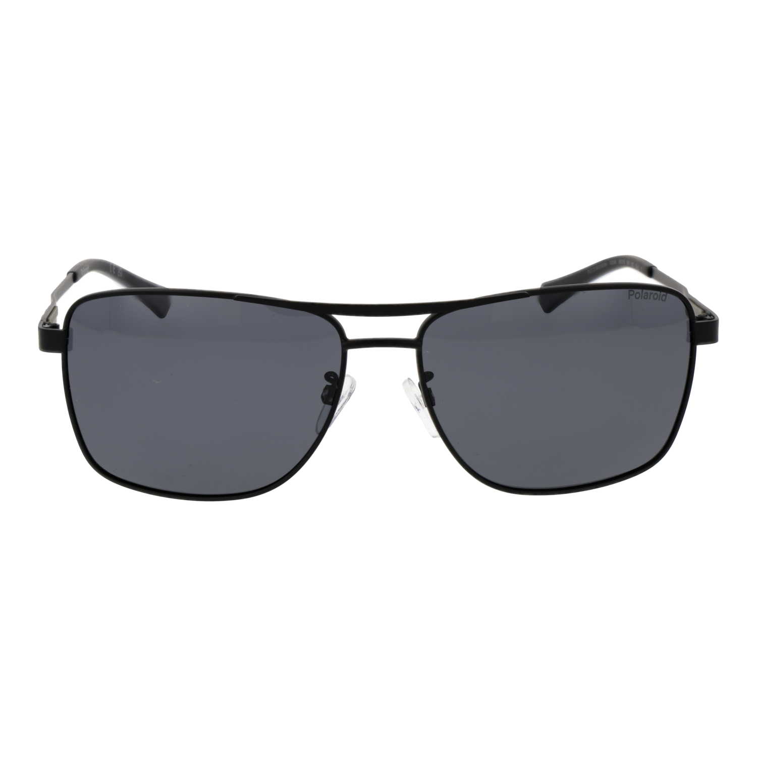 Polaroid Sonnenbrille PLD 2136/G/S/XN 59003M9 – Frontansicht mit Metall Rahmen und Grau Gläsern