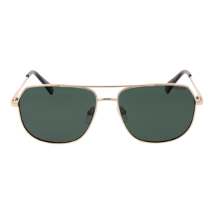 Polaroid Sonnenbrille PLD 6195/S/XN 58J5GUC – Frontansicht mit Metall Rahmen und Grün Gläsern