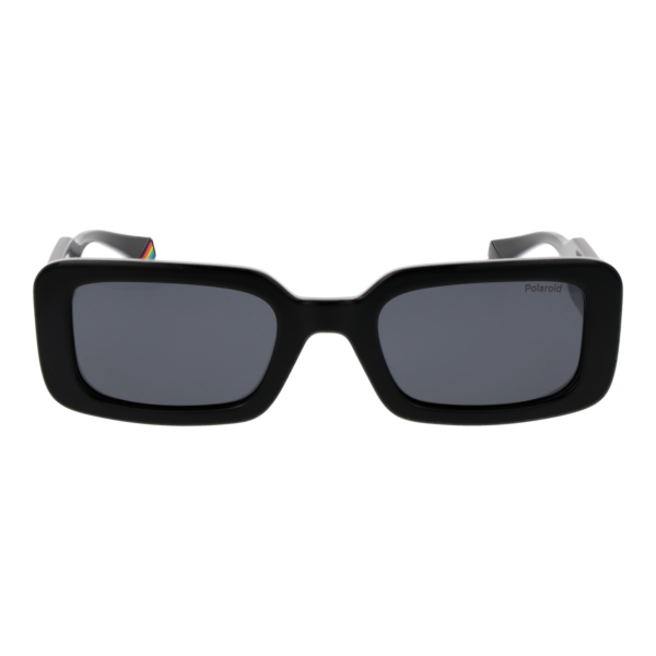 Polaroid Sonnenbrille PLD 6208/S/XN 52807M9 – Frontansicht mit Kunststoff Rahmen und Grau Gläsern