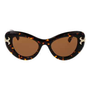 Pucci Sonnenbrille EP0212 5052E – Frontansicht mit Azetat Rahmen und Braun Gläsern