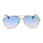 Pucci Sonnenbrille EP0229 6032W – Frontansicht mit Metall Rahmen und Blau Gläsern