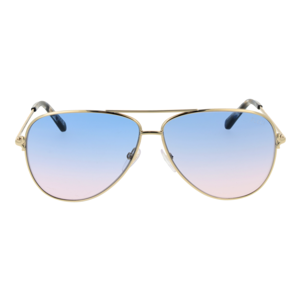 Pucci Sonnenbrille EP0229 6032W – Frontansicht mit Metall Rahmen und Blau Gläsern