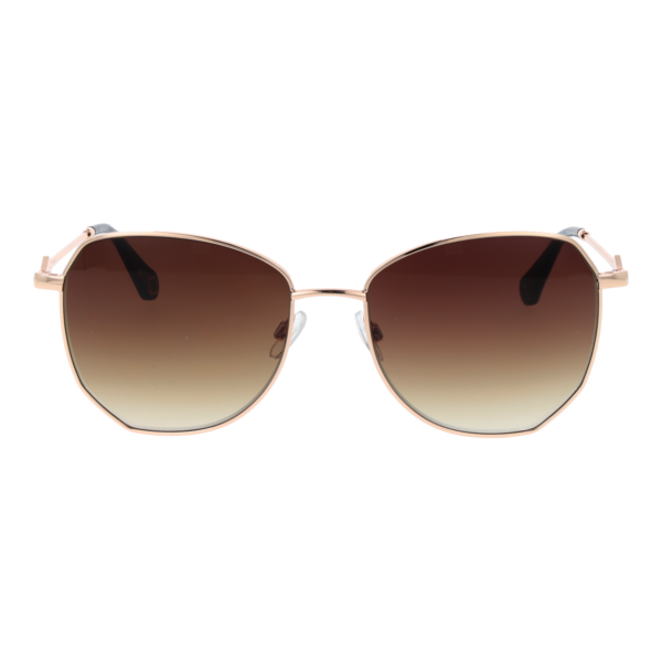 Replay Sonnenbrille RY290V 5702S – Frontansicht mit Metall Rahmen und Braun Gläsern