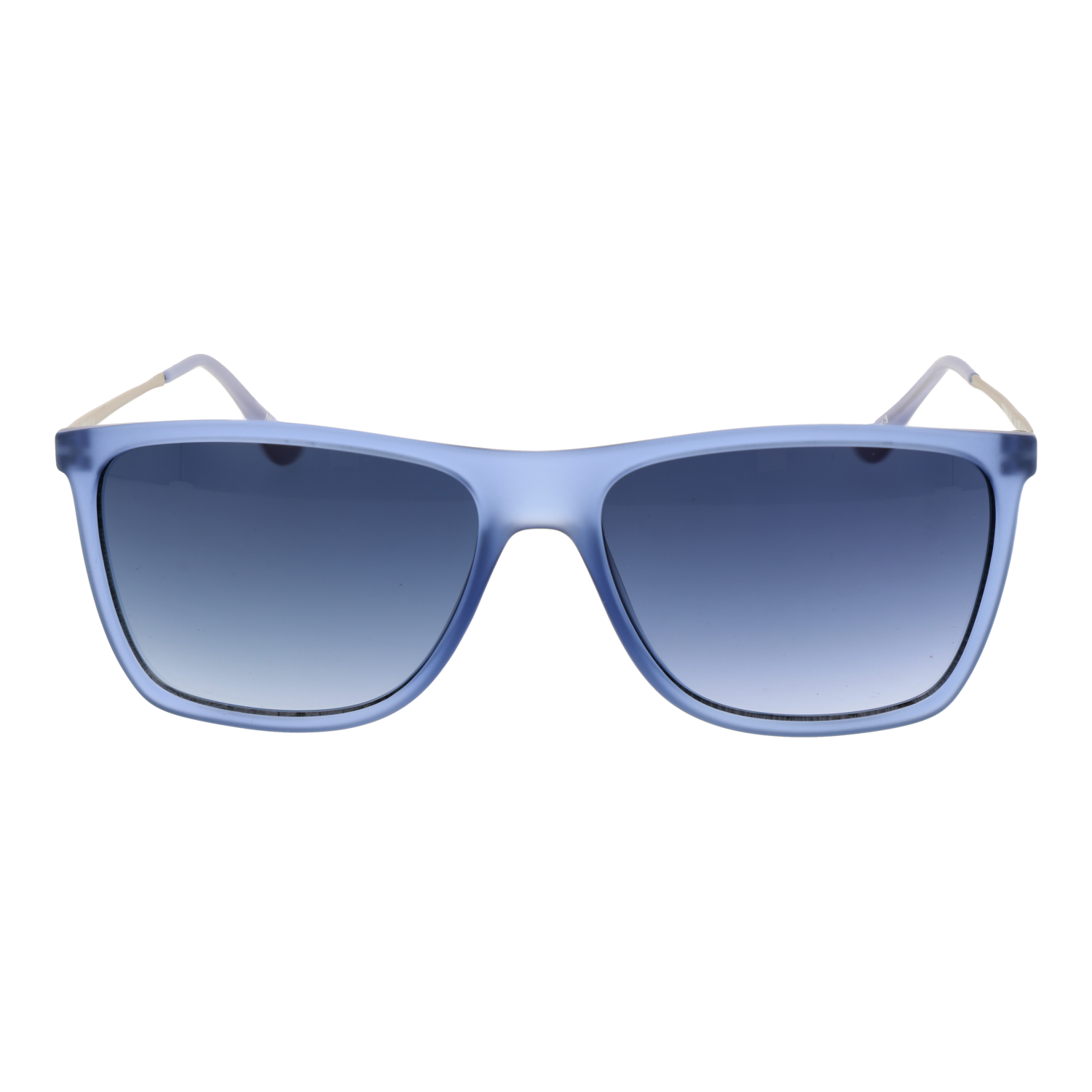 Replay Sonnenbrille RY536S 5606S – Frontansicht mit Edelstahl Rahmen und Blau Gläsern