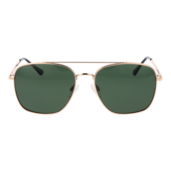 Replay Sonnenbrille RY643S 5602 – Frontansicht mit Metall Rahmen und Grün Gläsern