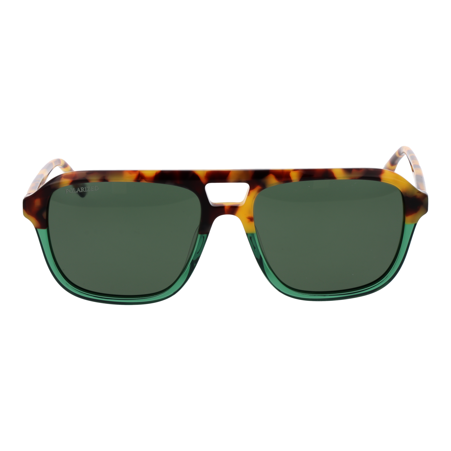 Replay Sonnenbrille RY650S 5601 – Frontansicht mit Azetat Rahmen und Grün Gläsern