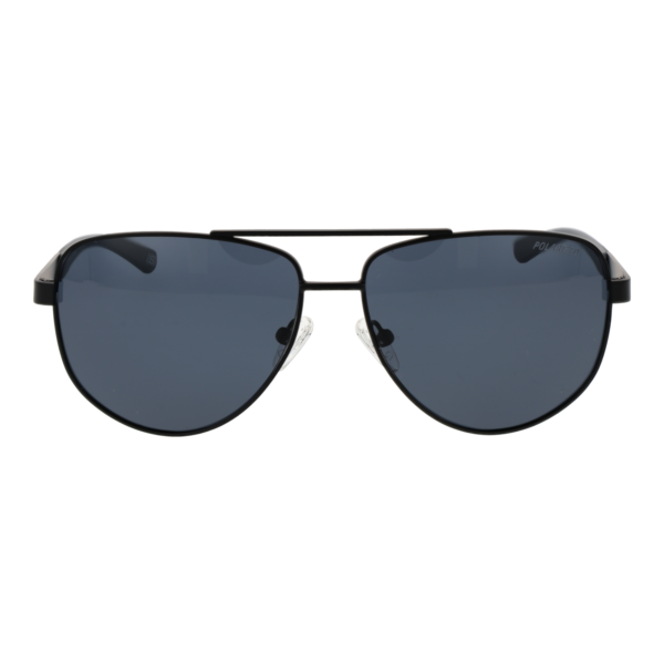 Skechers Sonnenbrille SE00038 5802D – Frontansicht mit Metall Rahmen und Grau Gläsern