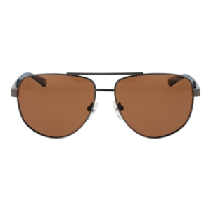 Skechers Sonnenbrille SE00038 5809H – Frontansicht mit Metall Rahmen und Orange Gläsern