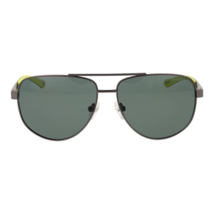 Skechers Sonnenbrille SE00038 5809R – Frontansicht mit Metall Rahmen und Grün Gläsern