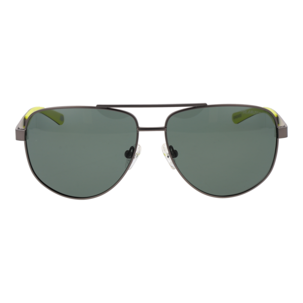 Skechers Sonnenbrille SE00038 5809R – Frontansicht mit Metall Rahmen und Grün Gläsern