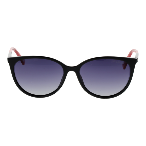 Skechers Sonnenbrille SE6169 5601D – Frontansicht mit Kunststoff Rahmen und Lila Gläsern