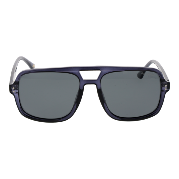 Skechers Sonnenbrille SE6269 5686D – Frontansicht mit Edelstahl Rahmen und Grau Gläsern