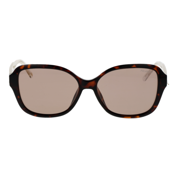 Skechers Sonnenbrille SE6359 5752H – Frontansicht mit Kunststoff Rahmen und Braun Gläsern