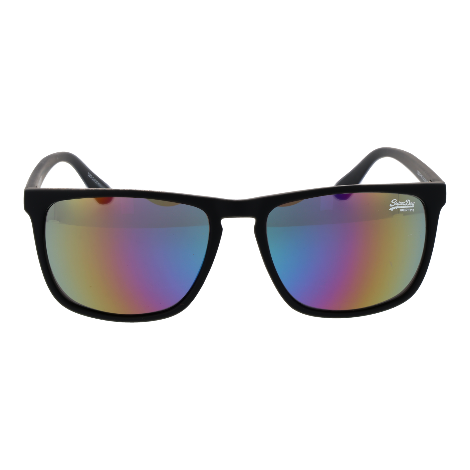 Superdry Sonnenbrille SDS Shockwave 55127 – Frontansicht mit Kunststoff Rahmen und Mehrfarbig Gläsern