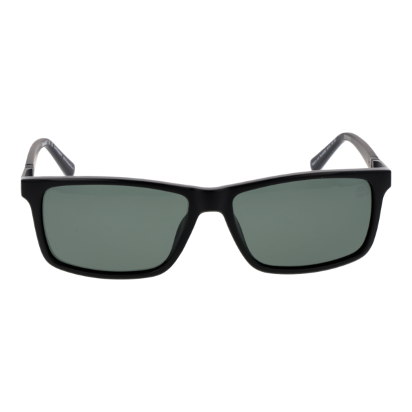 Timberland Sonnenbrille TB00019 5801R – Frontansicht mit Kunststoff Rahmen und Grün Gläsern