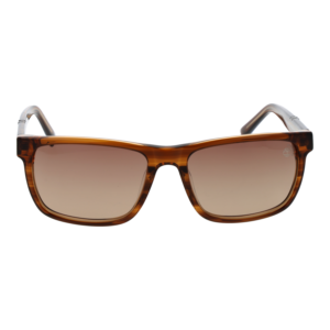 Timberland Sonnenbrille TB00020 5548H – Frontansicht mit Azetat Rahmen und Braun Gläsern