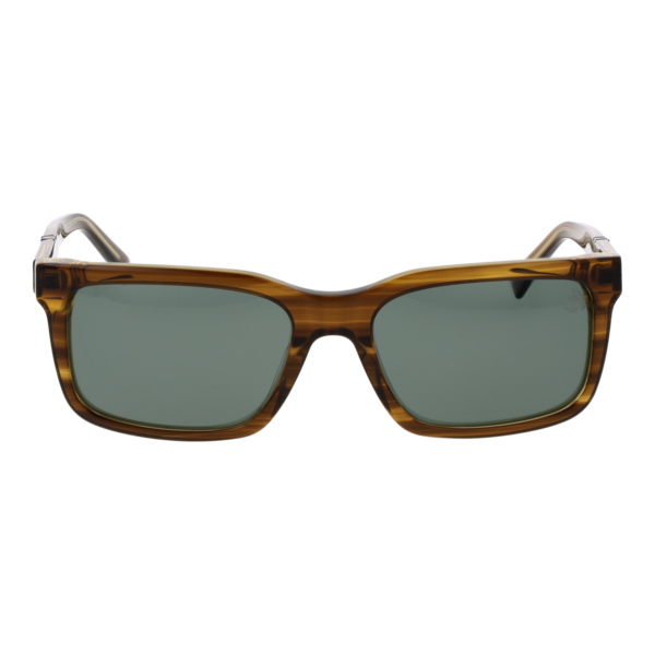 Timberland Sonnenbrille TB00021 5793R – Frontansicht mit Kunststoff Rahmen und Grün Gläsern