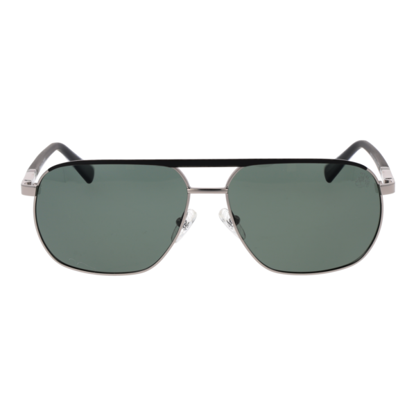 Timberland Sonnenbrille TB00027 6008R – Frontansicht mit Metall Rahmen und Grün Gläsern
