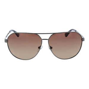 Timberland Sonnenbrille TB00029 6506H – Frontansicht mit Metall Rahmen und Braun Gläsern