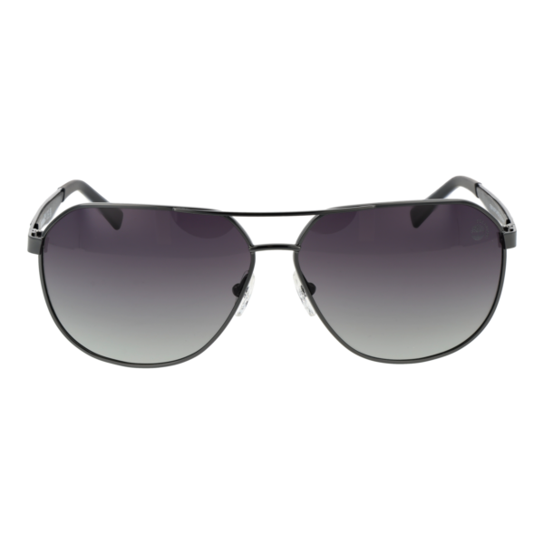 Timberland Sonnenbrille TB9298 6206D – Frontansicht mit Metall Rahmen und Grau Gläsern