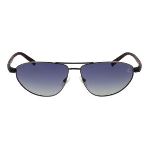 Timberland Sonnenbrille TB9324 6209D – Frontansicht mit Metall Rahmen und Grau Gläsern