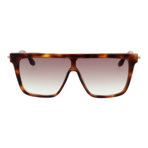 Victoria Beckham Sonnenbrille VB650S 53216 – Frontansicht mit Kunststoff Rahmen und Braun Gläsern