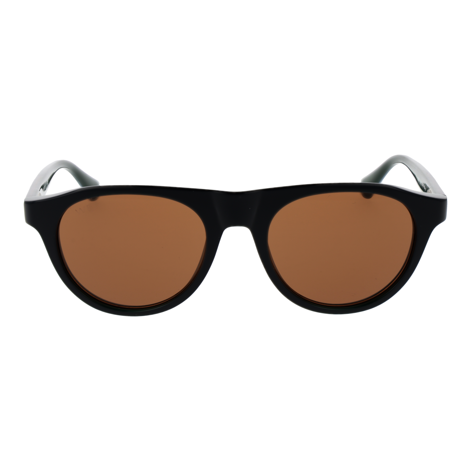 Web Sonnenbrille WE0377 5198E – Frontansicht mit Azetat Rahmen und Braun Gläsern