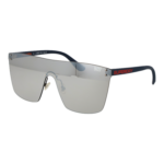 Superdry Monoscheibe Sonnenbrille SDS Supersynth 14106 in Blau – 45° Seitenansicht