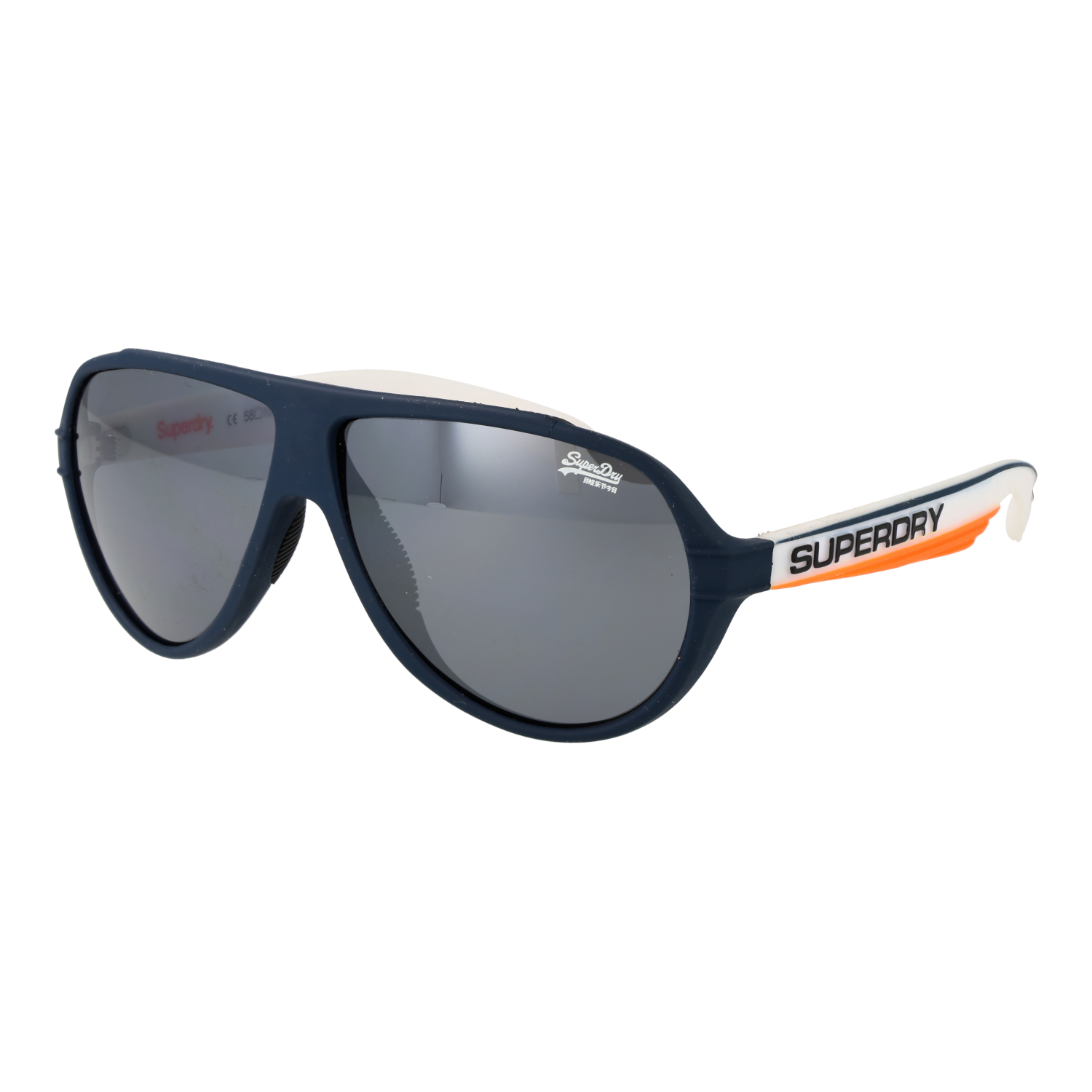 Superdry Pilotenbrille Sonnenbrille SDS Downtown 58106 in Blau – 45° Seitenansicht