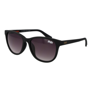 Superdry Quadrat Sonnenbrille SDS Lizzie 55104 in Schwarz – 45° Seitenansicht