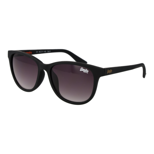 Superdry Sonnenbrille SDS Lizzie 55104 – 45° Seitenansicht Superdry Quadrat Sonnenbrille SDS Lizzie 55104 in Schwarz – 45° Seitenansicht