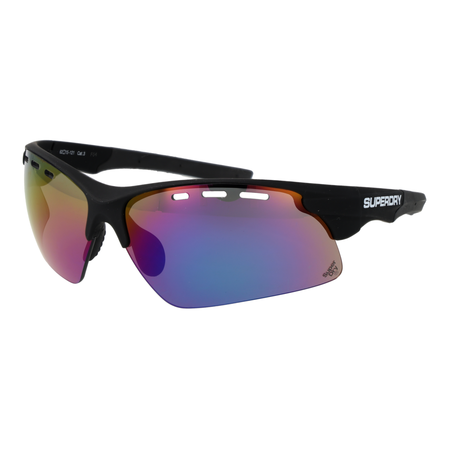 Superdry Monoscheibe Sonnenbrille SDS Sprint 62127 in Schwarz – 45° Seitenansicht