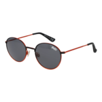 Superdry Rund Sonnenbrille SDS Enso 49004 in Schwarz – 45° Seitenansicht