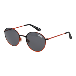 Superdry Rund Sonnenbrille SDS Enso 49004 in Schwarz – 45° Seitenansicht