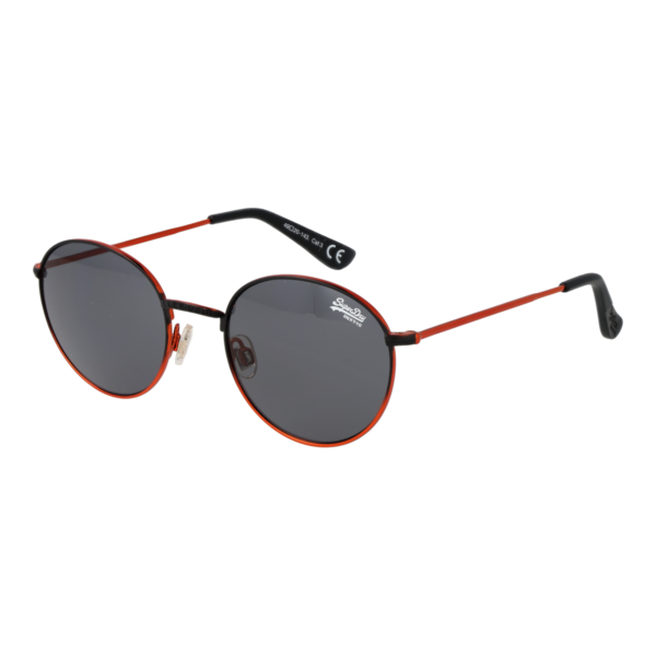 Superdry Sonnenbrille SDS Enso 49004 – 45° Seitenansicht Superdry Rund Sonnenbrille SDS Enso 49004 in Schwarz – 45° Seitenansicht