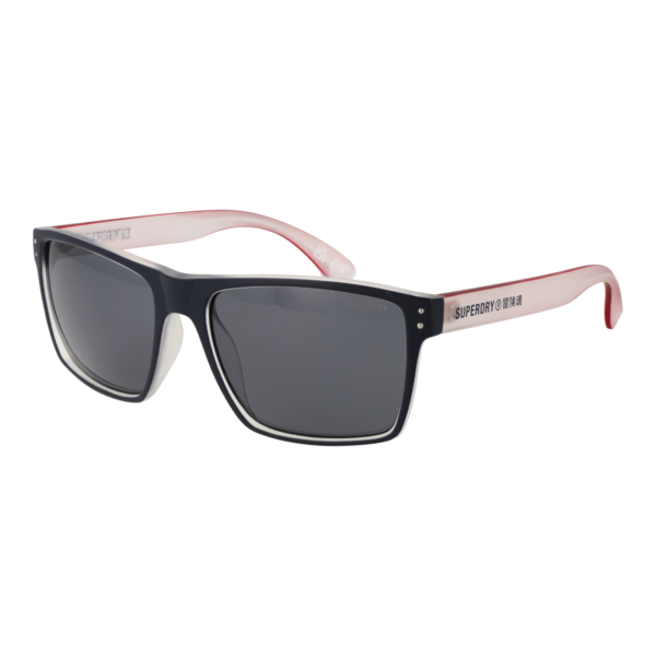 Superdry Sonnenbrille SDS Kobe 56189 – 45° Seitenansicht Superdry Rechteck Sonnenbrille SDS Kobe 56189 in Schwarz – 45° Seitenansicht