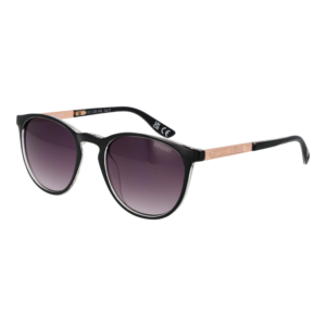 Superdry Panto Sonnenbrille SDS Vintagesuika 51104 in Schwarz – 45° Seitenansicht