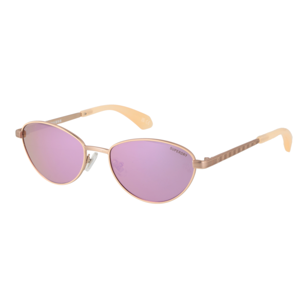 Superdry Oval Sonnenbrille SDS 5002 52072 in Rosé Gold – 45° Seitenansicht
