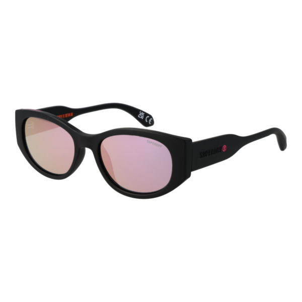 Superdry Sonnenbrille SDS 5007 51104 – 45° Seitenansicht Superdry Oval Sonnenbrille SDS 5007 51104 in Schwarz – 45° Seitenansicht