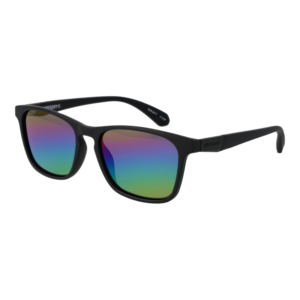 Superdry Rechteck Sonnenbrille SDS 5017 53104P in Schwarz – 45° Seitenansicht