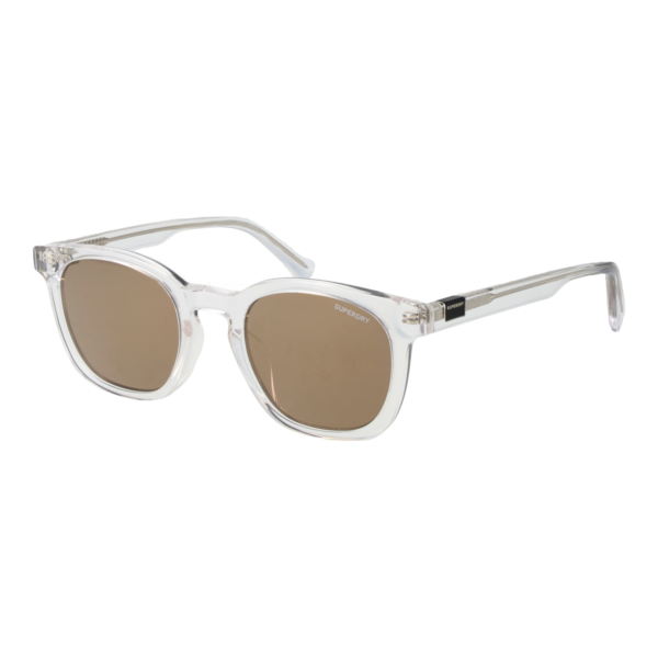 Superdry Quadrat Sonnenbrille SDS 5031 48113 in Transparent – 45° Seitenansicht