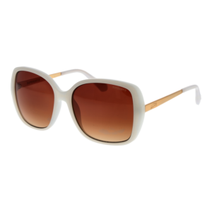 Superdry Schmetterling Sonnenbrille SDS 5035 57100 in Weiß – 45° Seitenansicht