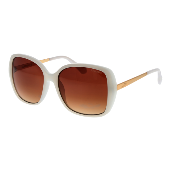 Superdry Sonnenbrille SDS 5035 57100 – 45° Seitenansicht Superdry Schmetterling Sonnenbrille SDS 5035 57100 in Weiß – 45° Seitenansicht