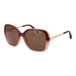 Superdry Quadrat Sonnenbrille SDS 5035 57103 in Burgunder – 45° Seitenansicht
