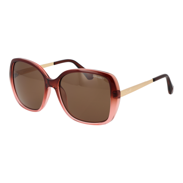 Superdry Sonnenbrille SDS 5035 57103 – 45° Seitenansicht Superdry Quadrat Sonnenbrille SDS 5035 57103 in Burgunder – 45° Seitenansicht