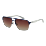 Superdry Rechteck Sonnenbrille SDS 5042 59006 in Blau – 45° Seitenansicht