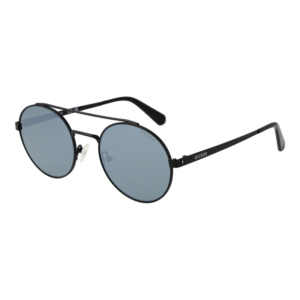 Guess Rund Sonnenbrille GU6940 5302Q in Schwarz – 45° Seitenansicht