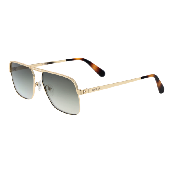 Guess Sonnenbrille GU6939 5832P – 45° Seitenansicht Guess Quadrat Sonnenbrille GU6939 5832P in Gold – 45° Seitenansicht