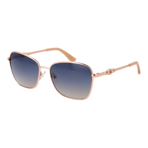 Guess Quadrat Sonnenbrille GU7884 5728W in Rosé Gold – 45° Seitenansicht